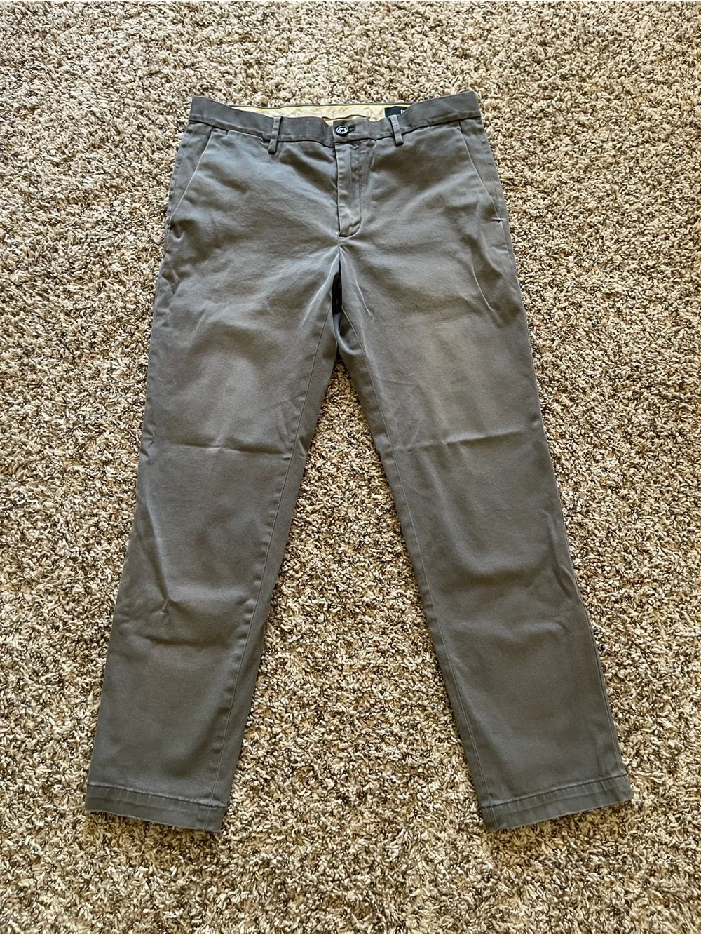 Banana Republic Men’s 32x30 Slim Rapid Movement Chino Pants Gray Stretch Work